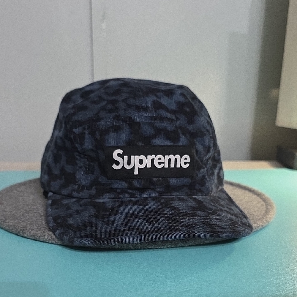 Supreme Camo Blue and Gray Hat